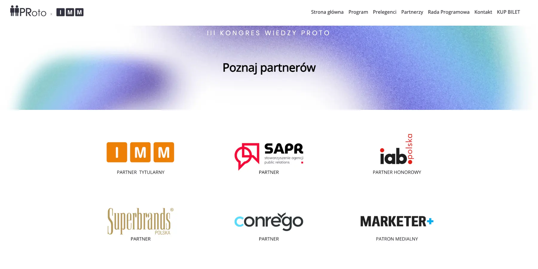 Ticket options for the PRoto Knowledge Congress