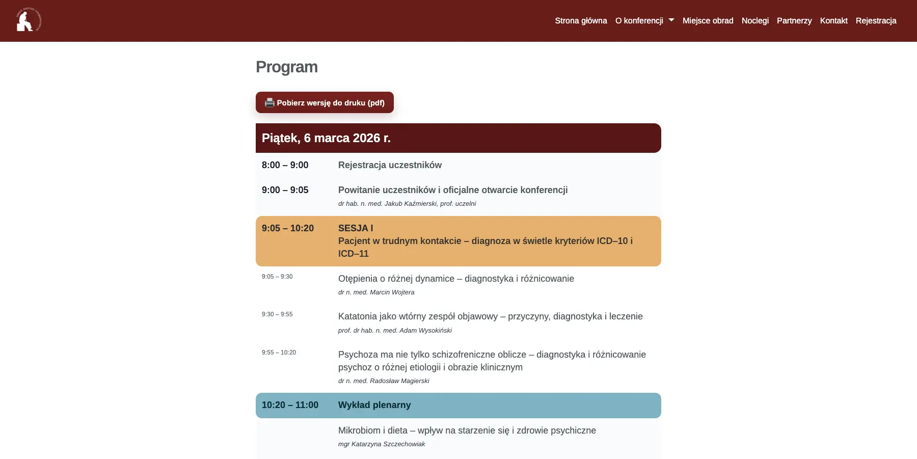 Attendee registration for the Workshops